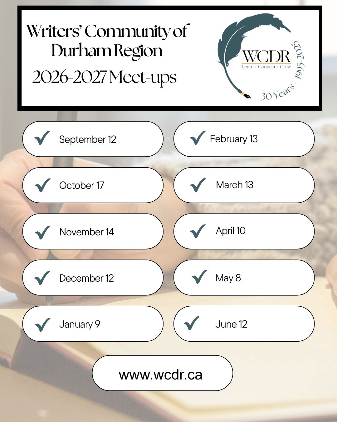 Save the Dates!